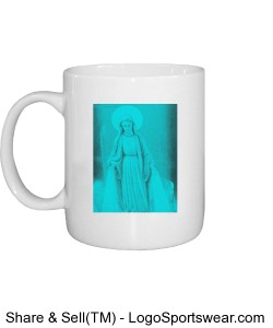 Mother Mary Blue Design Zoom
